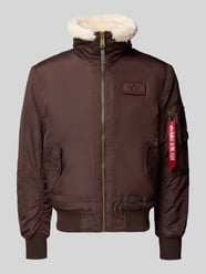 Bomberjacke mit Reißverschluss und Label-Patch von Alpha Industries - 22