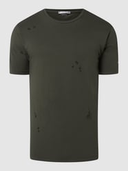 T-Shirt im Used-Look von DANIELE ALESSANDRINI Grün - 13