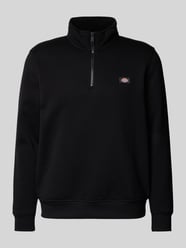 Sweatshirt mit Label-Patch Modell 'OAKPORT QUARTER' von Dickies Schwarz - 1