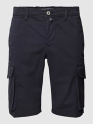 Cargoshorts in unifarbenem Design Modell 'Futureflex' von Pierre Cardin Blau - 44