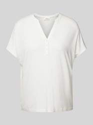 T-Shirt mit Tunikakragen von s.Oliver RED LABEL Beige - 23