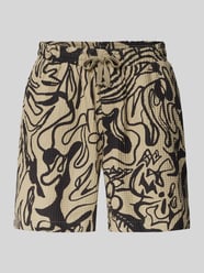 Regular Fit Sweatshorts aus reiner Baumwolle Modell 'TEL' von ONLY & SONS Beige - 36