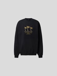 Sweatshirt mit Motiv-Stitching von VETEMENTS Schwarz - 38