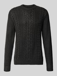 sweter z dzianiny o kroju regular fit z mieszanka bawełny model 'JAMES' od JACK & JONES - 47