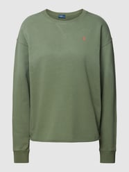 Bluza o kroju regular fit z wyhaftowanym logo model ‘VIVA’ od Polo Ralph Lauren Zielony - 10