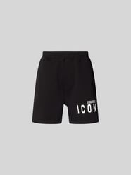 Sweatshorts mit elastischem Bund von Dsquared2 Schwarz - 44