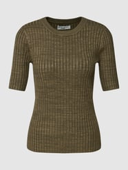 T-Shirt mit Streifenmuster von Marc O'Polo Denim Grün - 20