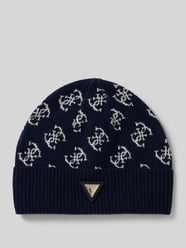 Beanie mit Label-Details von Guess Activewear Blau - 8