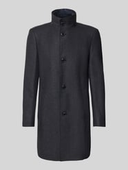 Slim fit lange wollen jas van wolmix, model 'HYDE' van BOSS - 1