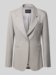 Longblazer mit Reverskragen und Brustleistentasche von Emporio Armani Beige - 34