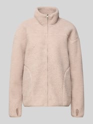 Regular fit teddyjack met opstaande kraag model 'SADIA' van PIECES - 43