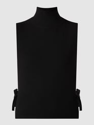 Top met veters opzij van CATWALK JUNKIE Zwart - 24