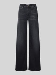 Wide & loose fit jeans van katoenmix model 'PALAZZO' van CAMBIO - 24