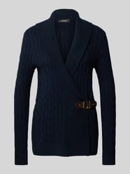 Strickjacke mit Reverskragen Modell 'DONATO' von Lauren Ralph Lauren Blau - 1