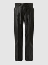 Broek in leerlook  van More & More Grijs / zwart - 37