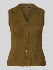 Gilet met platte kraag en V-hals van Zero - 7