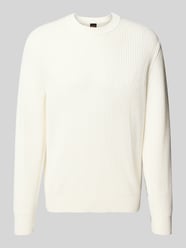 Regular Fit Strickpullover aus Baumwoll-Mix Modell 'APOKKO' von BOSS Orange - 45