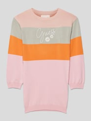 Sweatjurk met colour-blocking-design van Guess Roze - 40