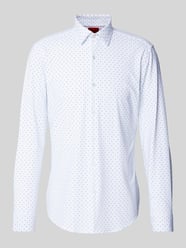 Slim Fit Business-Hemd aus Baumwolle Modell 'Kenno' von HUGO Weiß - 43