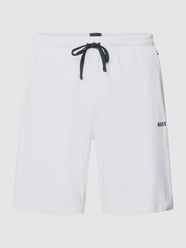 Sweatshorts mit elastischem Bund Modell 'MIX&MATCH' von BOSS Weiß - 6