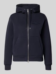 Bluza rozpinana z zamkiem błyskawicznym dwustronnym i wyhaftowanym logo od GANT - 32