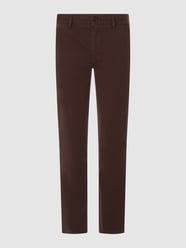 Slim fit chino met labeldetail, model 'Schino' van BOSS Orange - 11