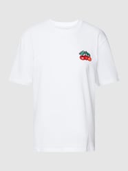 T-shirt z wyhaftowanym logo model ‘Blush’ od Carhartt Work In Progress Biały - 33