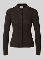 Cardigan aus Lanawolle mit Polokragen Modell 'ARHANYA' von DRYKORN - 1