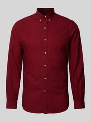 Slim Fit Freizeithemd mit Button-Down-Kragen von Polo Ralph Lauren Rot - 41