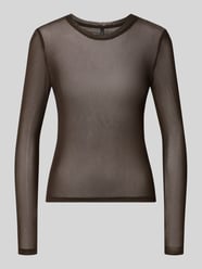 Slim Fit shirt met lange mouwen met ronde hals model 'LOVA' van VERO MODA - 39