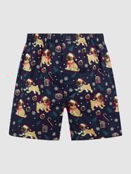 Boxershorts van katoen  van Christian Berg Men Blauw / turquoise - 31