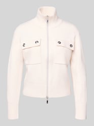 Gebreid jack met tweewegsritssluiting en borstzakken van monari - 12