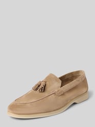 Mokassins aus Leder Modell 'velluto franjo' von JOOP! SHOES Beige - 7