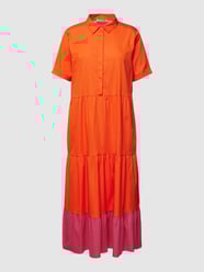Sukienka midi w stylu Colour Blocking od Smith and Soul Pomarańczowy - 23