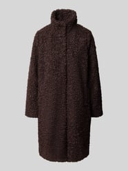 Relaxed Fit Mantel in Teddy-Optik mit Stehkragen von zero - 17