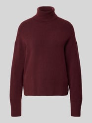 Regular fit coltrui van scheerwolmix van Marc O'Polo Denim Bordeaux - 42