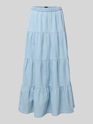 Maxi-jeansrok van katoenmix, model 'TULA' van Pieces - 2