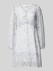 Knielanges Kleid mit V-Ausschnitt Modell 'Bethie' von Neo Noir Blau - 39