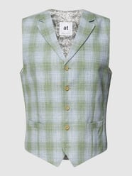 Anzugweste mit Glencheck-Muster Modell 'Orazio' von Atelier Torino Grün - 37
