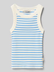 slim fit top met logopatch van Garcia - 4