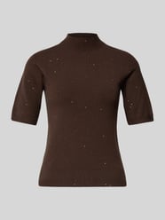 Gebreid shirt met opstaande kraag van Liu Jo White - 11