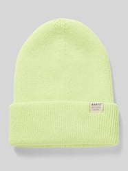 Beanie met labeldetail, model 'KINABALU' van Barts Geel - 43