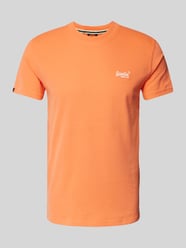 T-Shirt mit Label-Stitching von Superdry Orange - 15