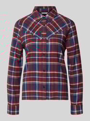 Hemdbluse mit Knopfleiste von Mustang Bordeaux - 9