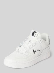 Sneakers van leer met labelstitching, model 'KANI 89' van KARL KANI - 7