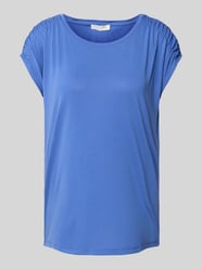 T-Shirt mit geripptem Rundhalsausschnitt von Christian Berg Woman - 20