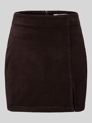 Lekko rozszerzana spódnica mini z mieszanka bawełny model 'FLORA' od ONLY - 3