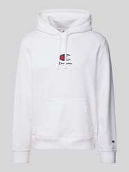 Hoodie mit Label-Stitching von CHAMPION Weiß - 4