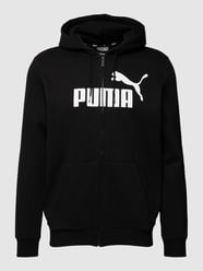 Sweatjacke mit Kapuze Modell 'ESS Big Logo FZ Hoodie FL' von PUMA PERFORMANCE Schwarz - 37