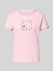 t-shirt z motywem i okrągłym dekoltem od Jake*s Casual - 46